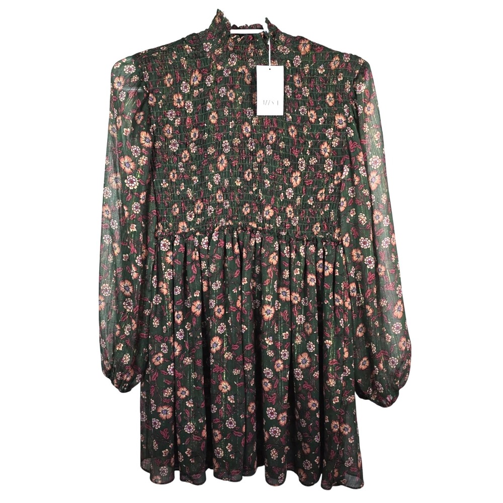 Misa Los Angeles‎ Jessa Dress Evergreen Blooms Size XS